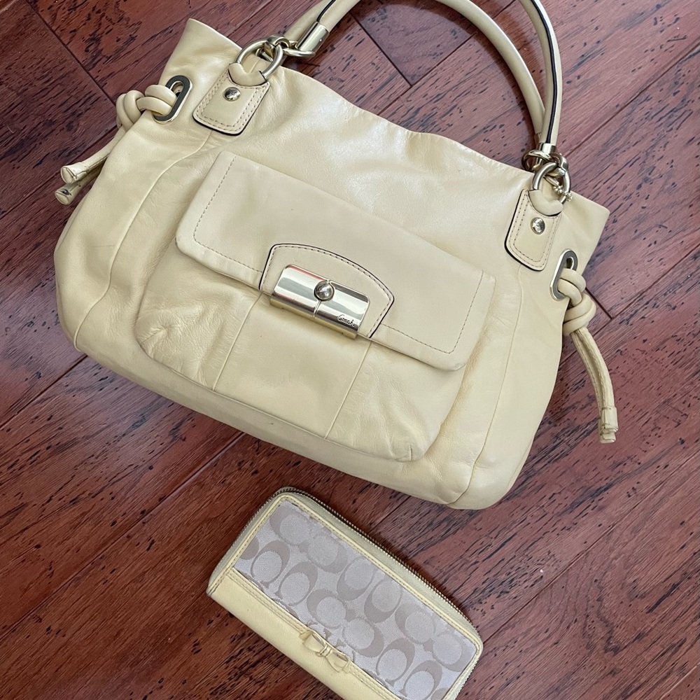 COACH Kristin East West Butter Yellow